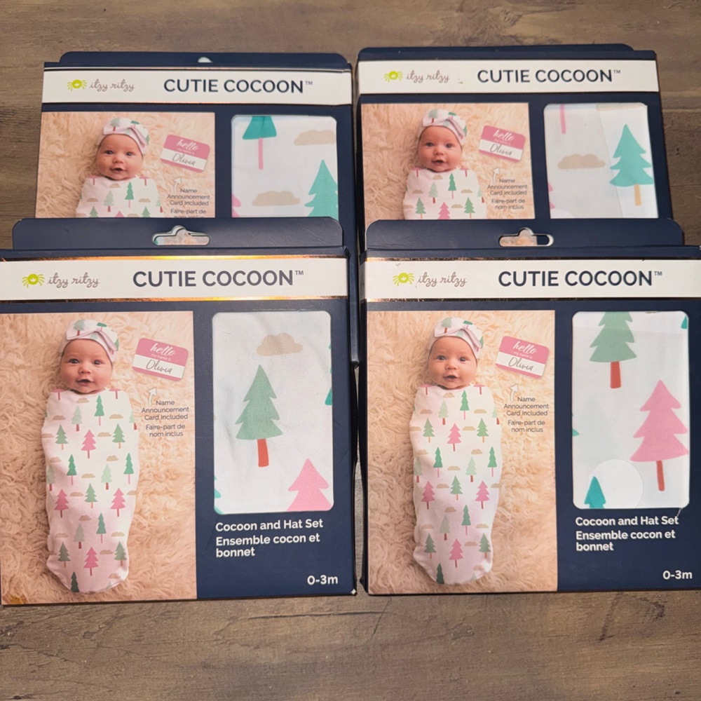 Itzy Ritzy Cute Cocoon Baby Swaddle Set